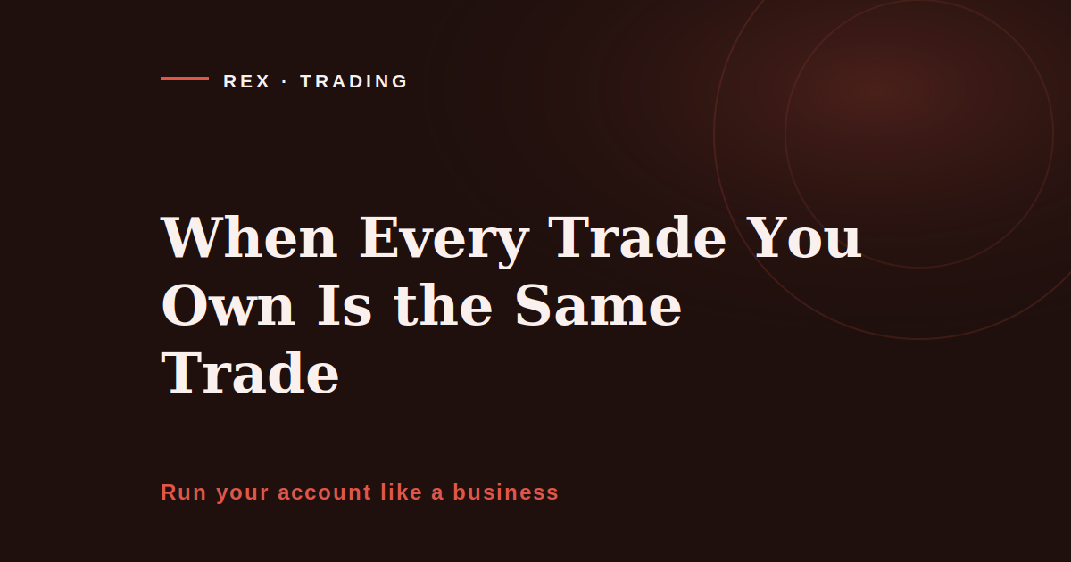 Concentration risk in a trading business, three gold tickets that are really one position