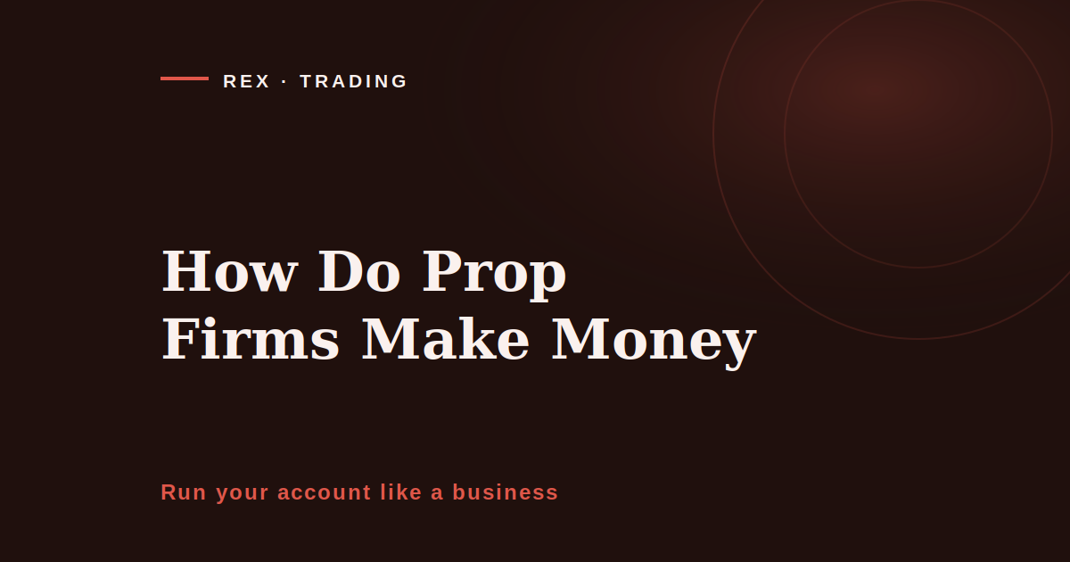 How do prop firms make money, REX Trading Signal cover image on the economics of evaluation accounts