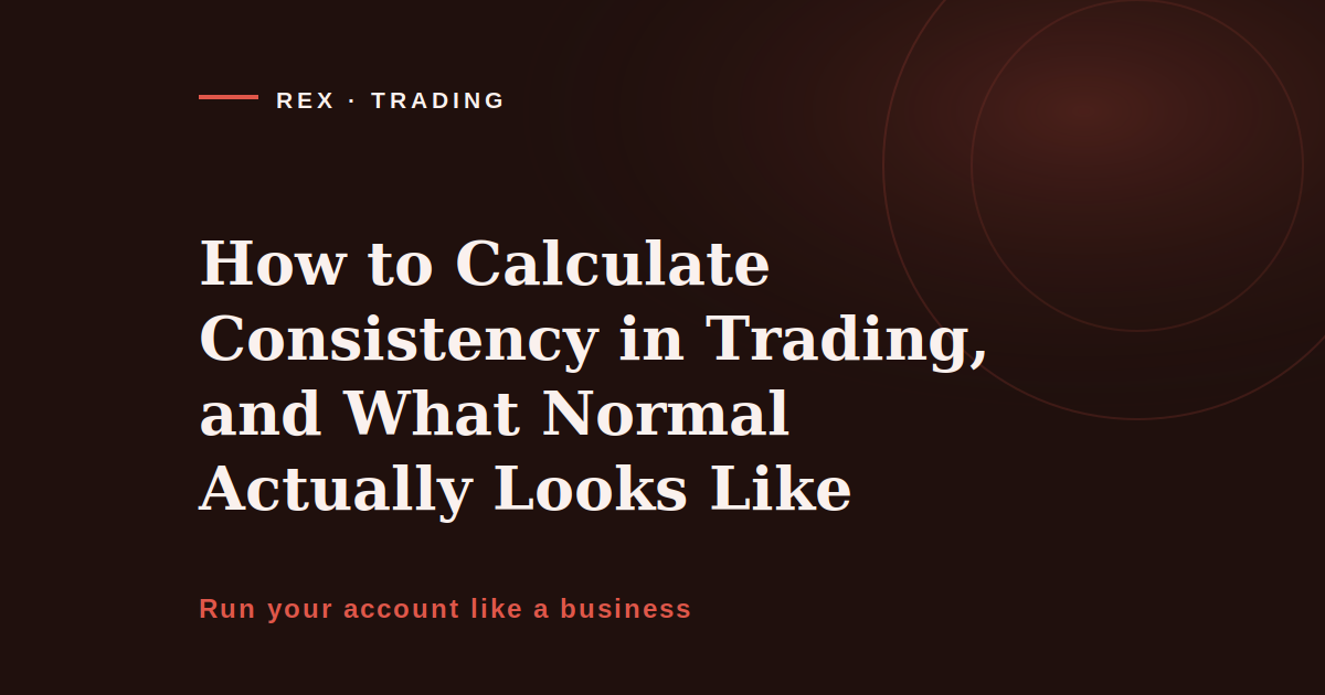 How to calculate consistency in trading, REX Trading Signal cover image on measuring a trading business