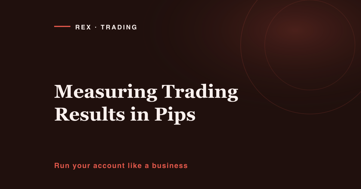 Measuring trading results in pips hides the risk and the money behind the number