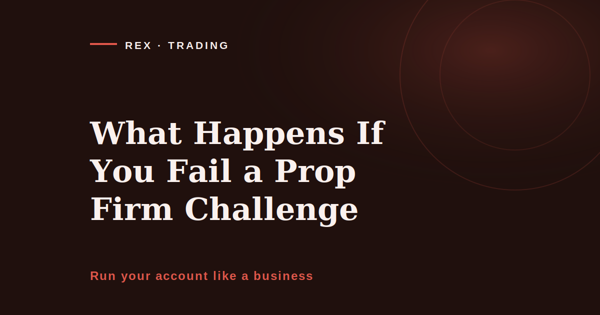 What happens if you fail a prop firm challenge, REX Trading Signal cover image on the cost of repeated evaluation attempts
