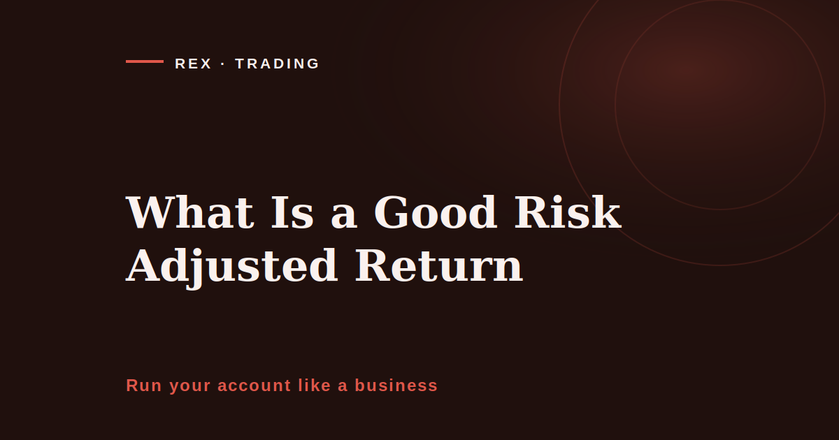 What is a good risk adjusted return, REX Trading Signal cover image on dividing a result by the risk that produced it