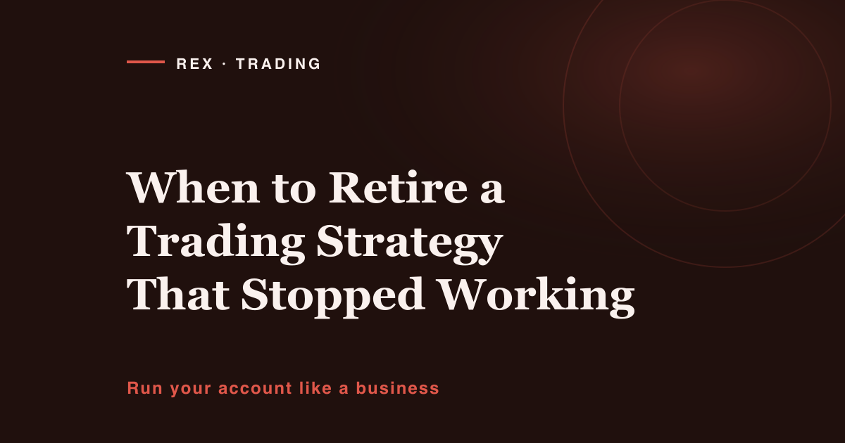 When to retire a trading strategy that stopped working